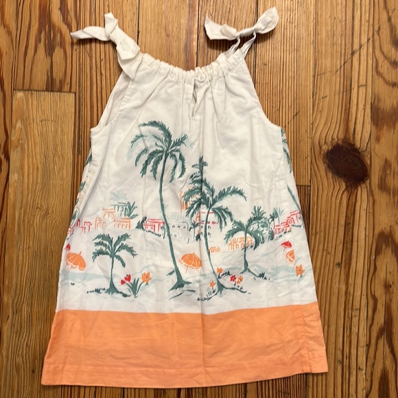 Janie and Jack Beach Town Palm Tree Print Dress - Picture 2 of 3
